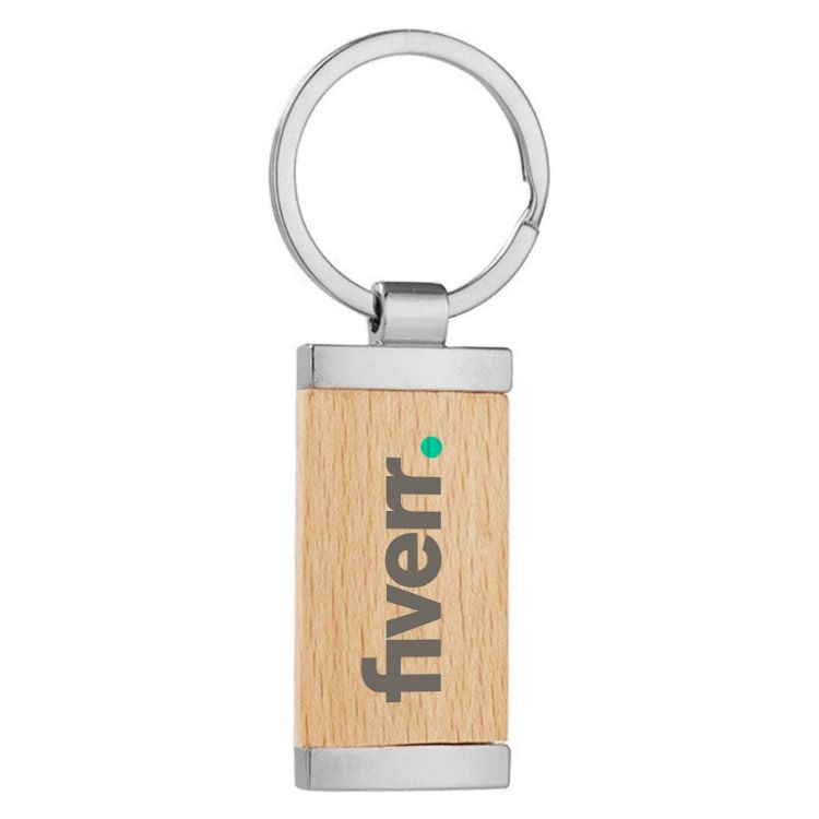 Picture of Wood Panel Key Ring
