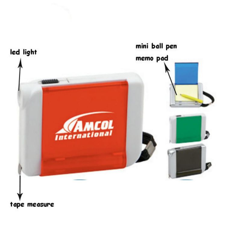 Picture of Tape Measure with Pen and Memo Pad