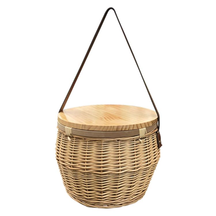 Picture of Scotch Wicker Picnic Cooler Basket(round)