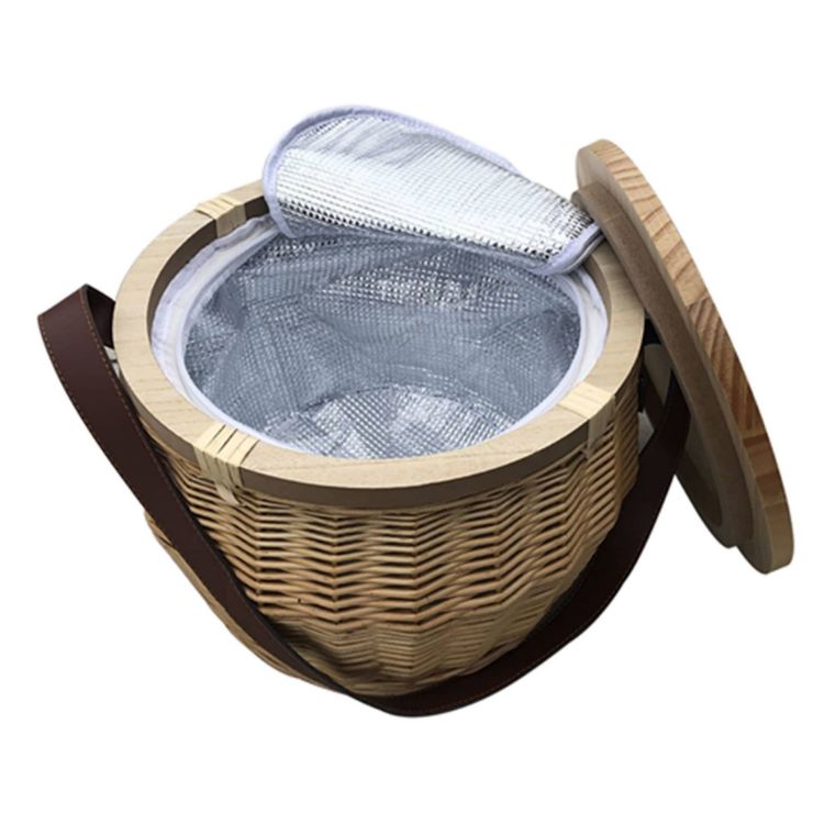 Picture of Scotch Wicker Picnic Cooler Basket(round)