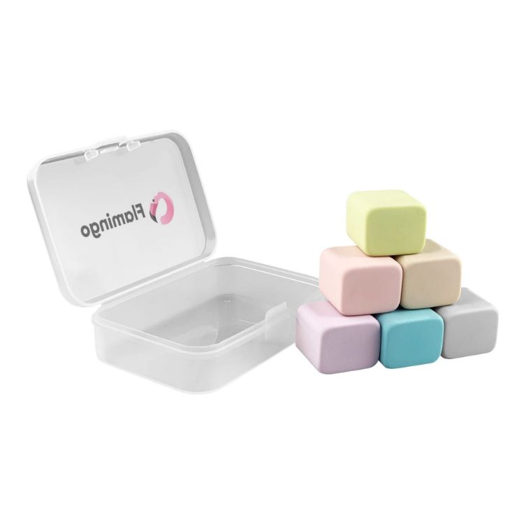Picture of Happy Cube Rubber Eraser Set