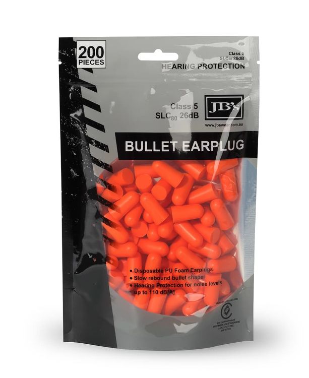 Picture of JB's Bullet Shaped Earplug (200 pieces)