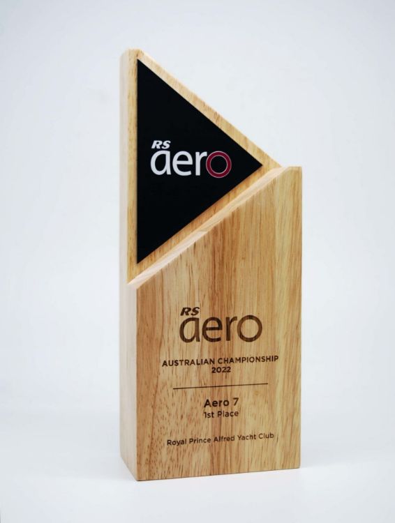 Picture of Arrow Wood Award with Matte Black Alloy