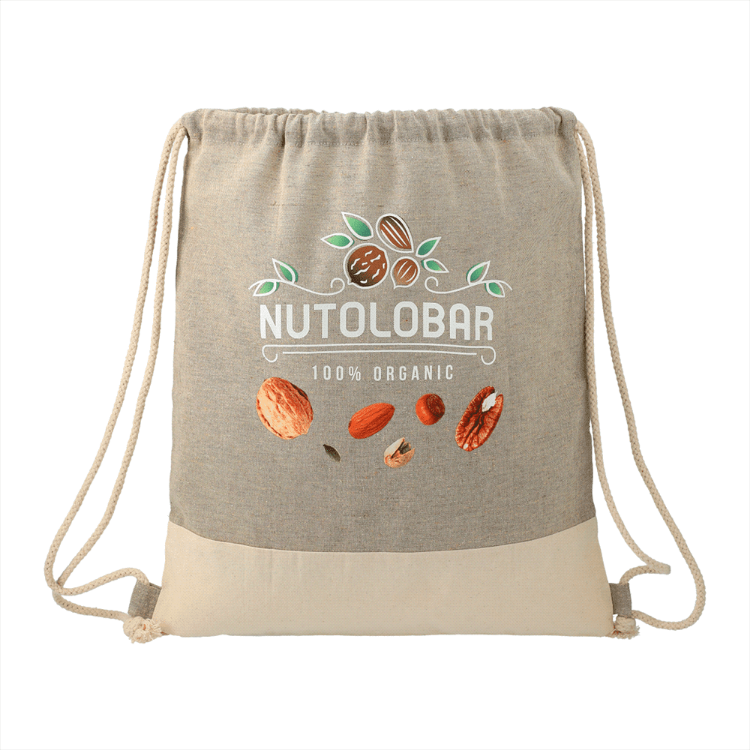 Picture of Split Recycled Cotton Drawstring Bag