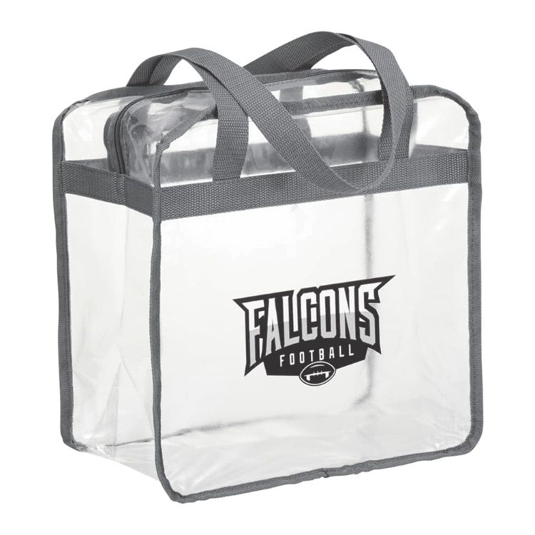 Picture of Game Day Clear Zippered Safety Tote 15L