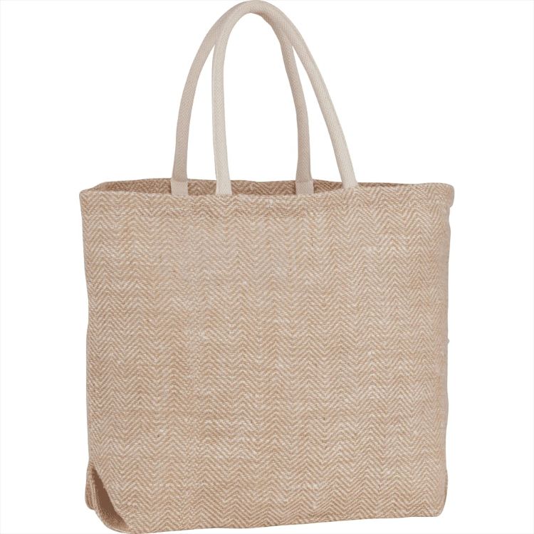 Picture of Herringbone Jute Tote 29L