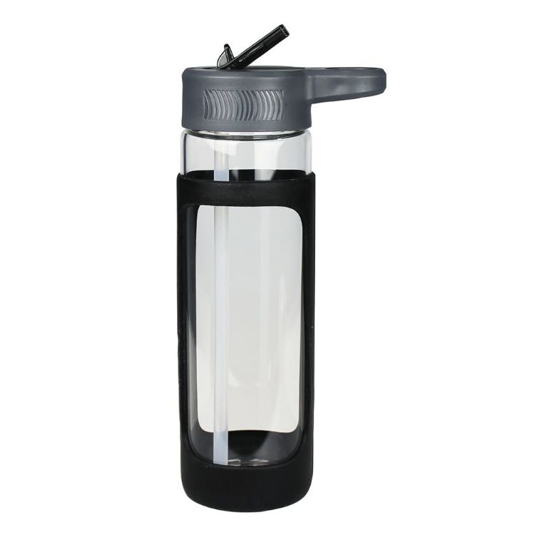 Picture of Glass Bottle with Silicone Cover 600ml