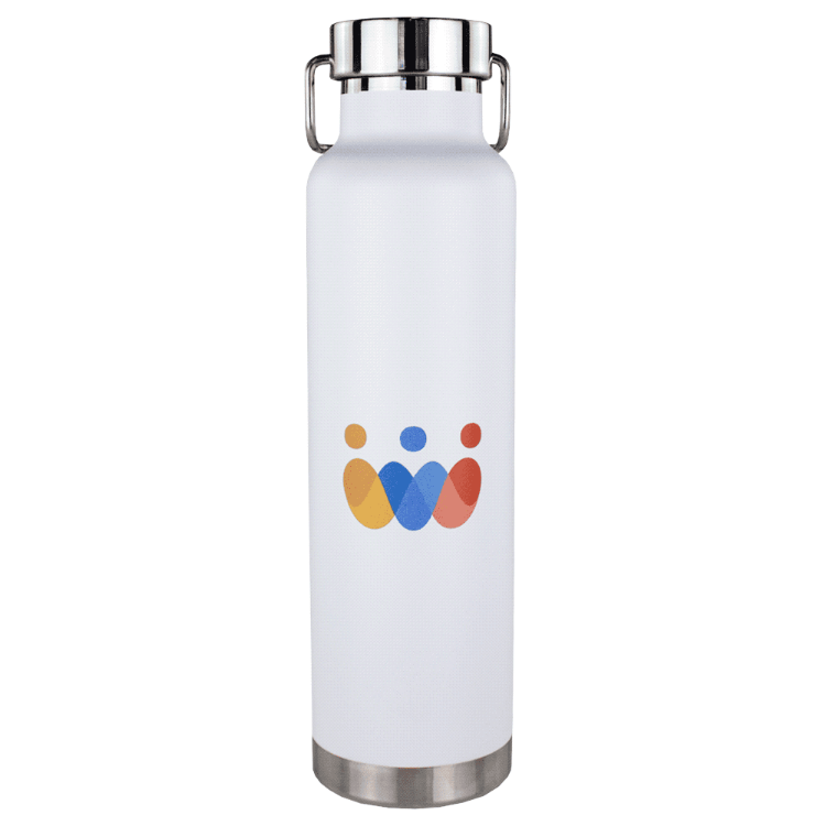 Picture of Thor Copper Vacuum Insulated Bottle with Digital Rotary Print - 650ml