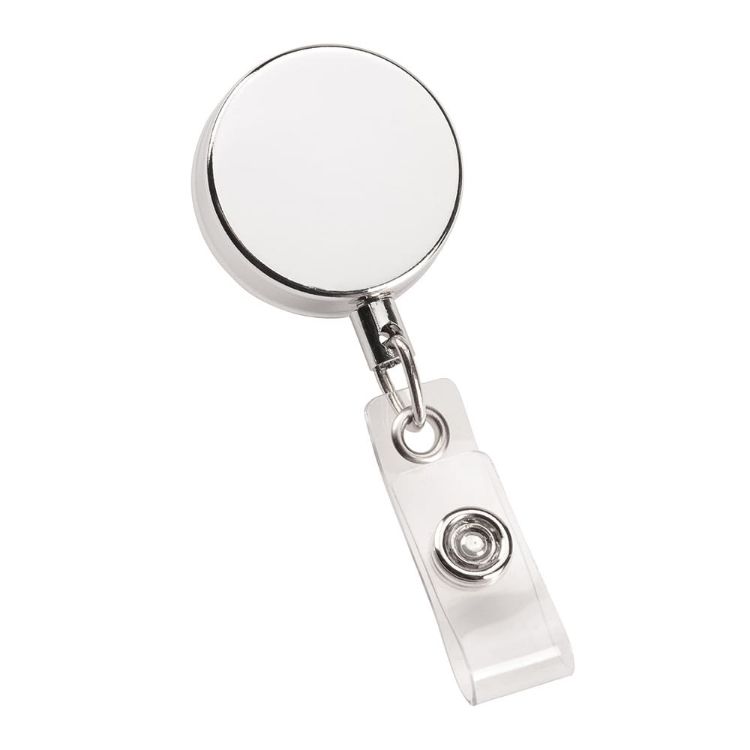 Picture of Metal Zip Pull Badge Holder