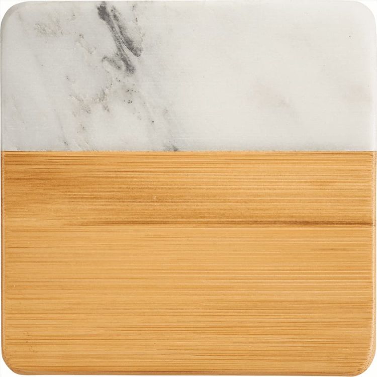 Picture of Marble and Bamboo Coaster