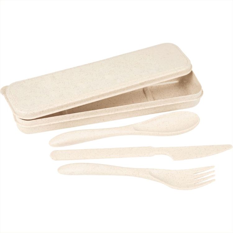 Picture of Bamboo Fiber Cutlery Set