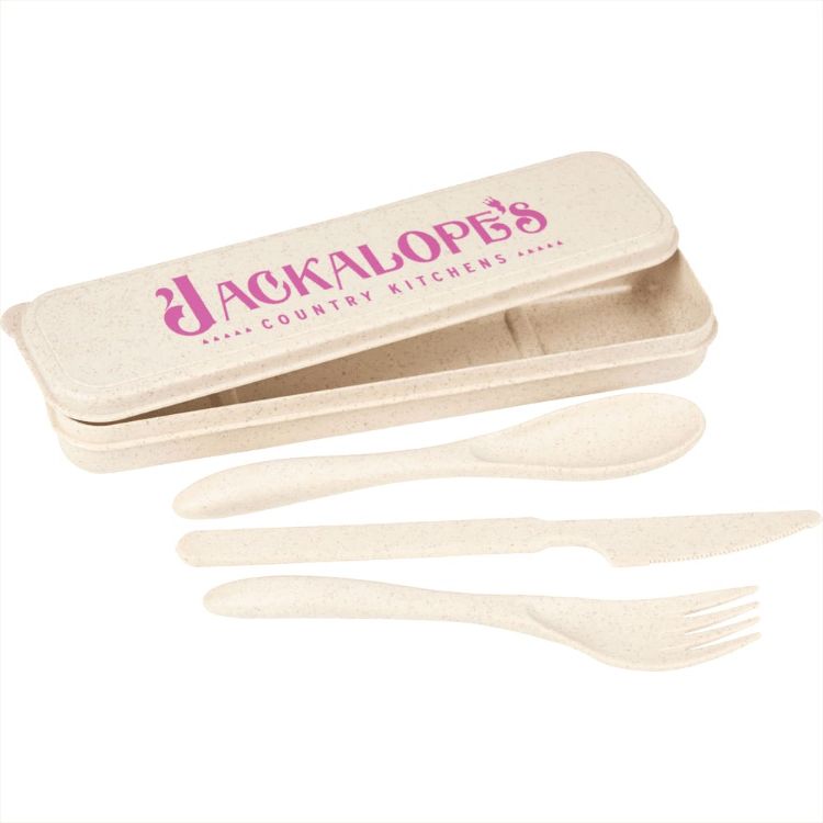 Picture of Bamboo Fiber Cutlery Set