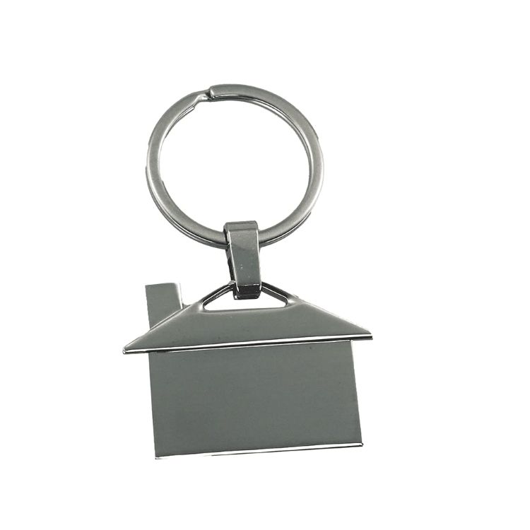 Picture of House Shaped Metal Keyring