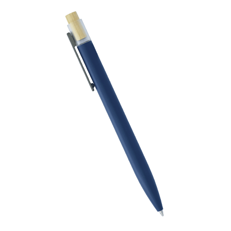 Picture of Recycled Aluminium Pen with Bamboo Clicker