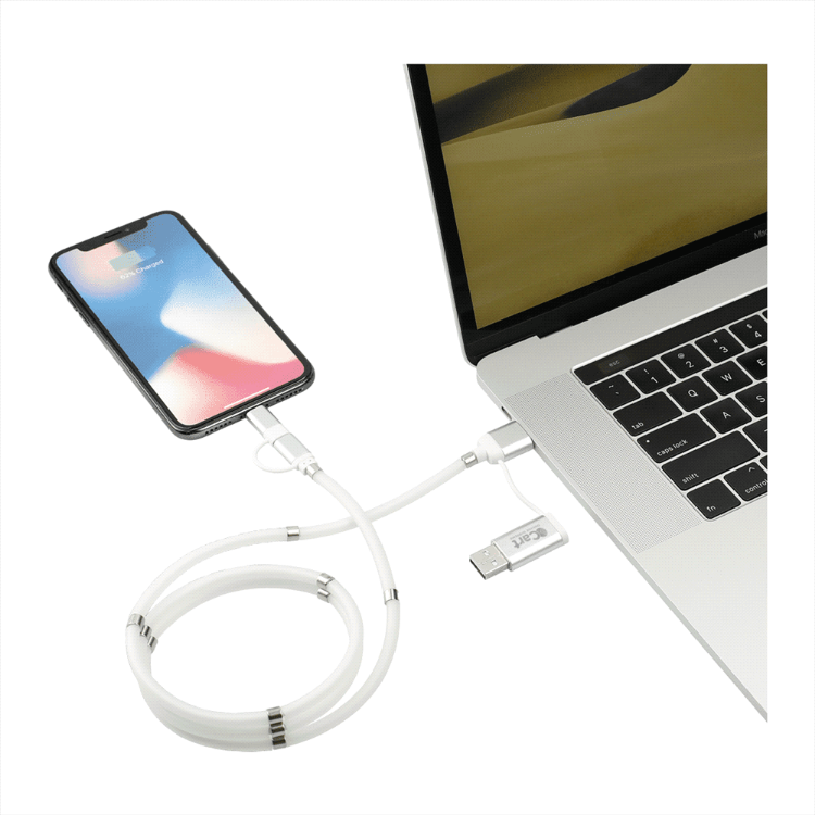 Picture of Whirl 5-in-1 Charging Cable with Magnetic Wrap