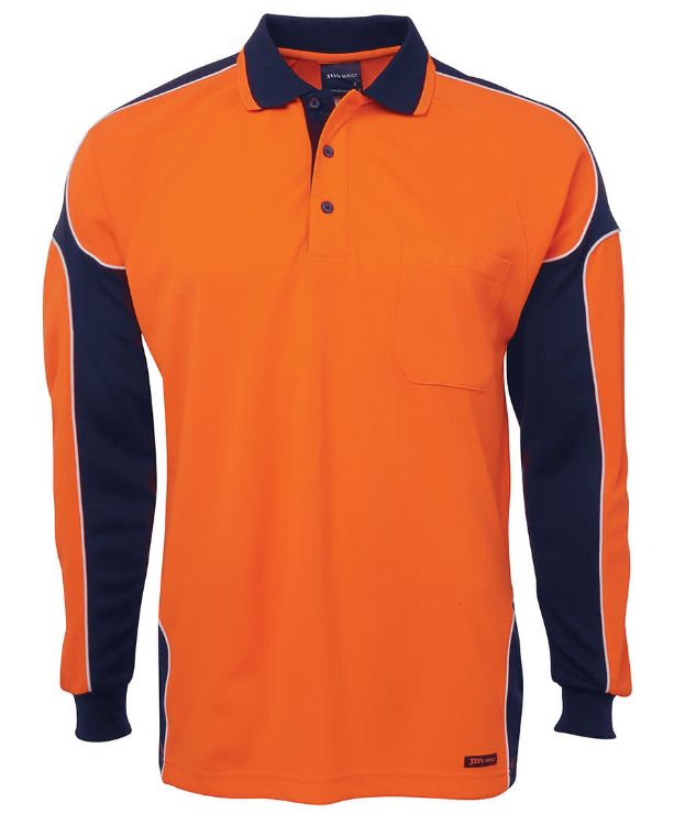 Picture of JB's Hi Vis L/S Arm Panel Polo