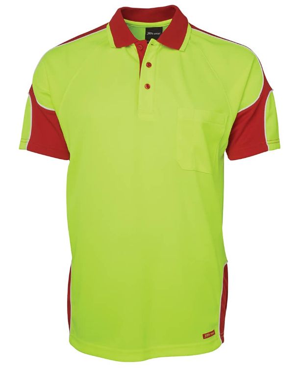 Picture of JB's Hi Vis S/S Arm Panel Polo