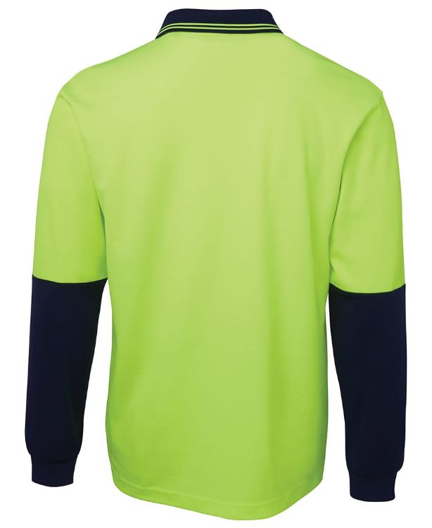 Picture of JB's Hi Vis L/S Cotton Back Polo