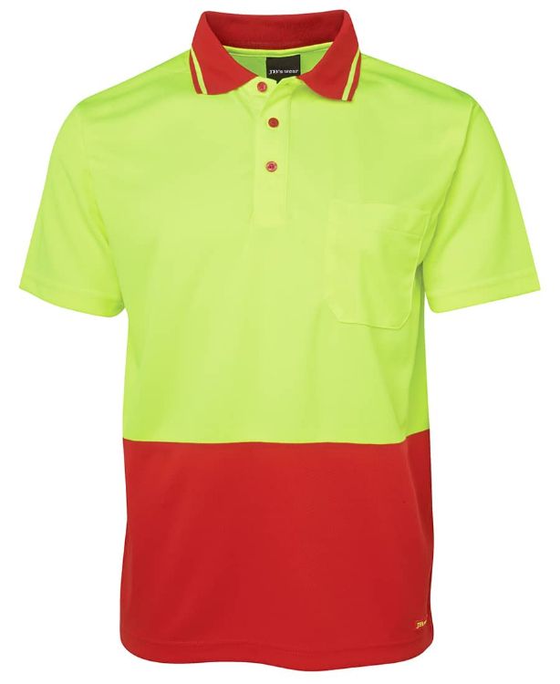 Picture of JB's Adults and Kids Hi Vis Non Cuff Traditional Polo