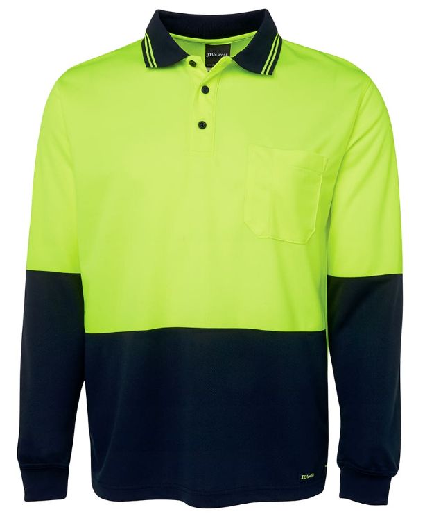 Picture of JB's Hi Vis L/S Traditional Polo