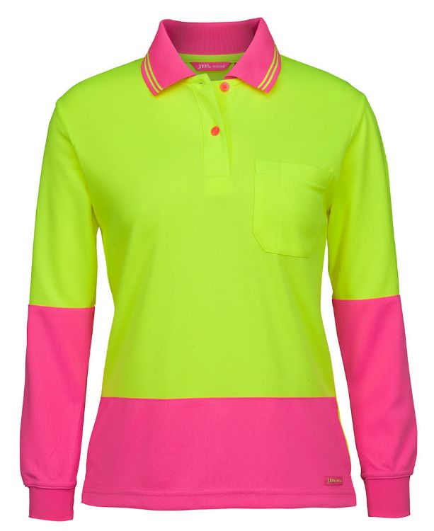 Picture of JB's Ladies Hi Vis L/S Comfort Polo