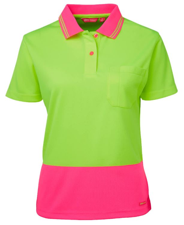 Picture of JB's Ladies Hi Vis S/S Comfort Polo