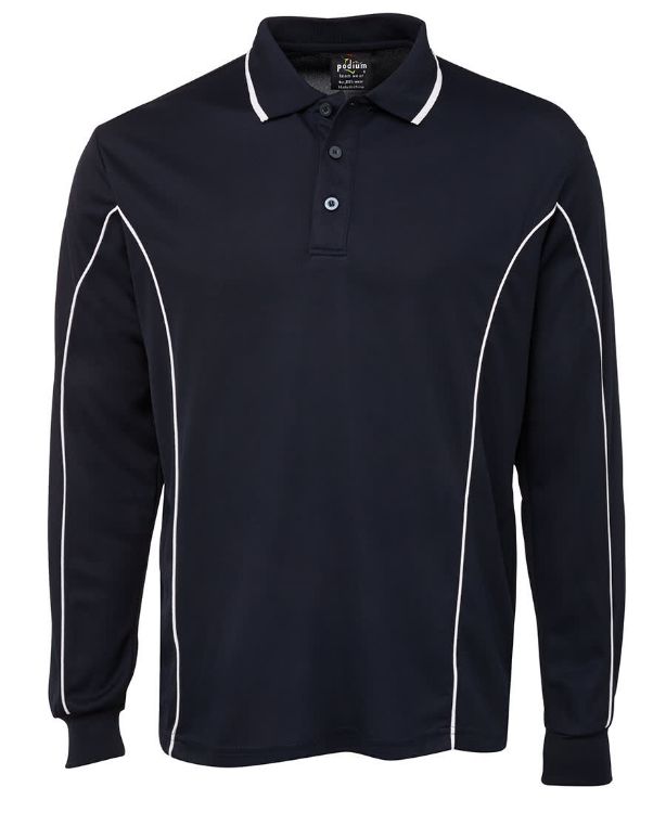 Picture of Podium L/S Piping Polo