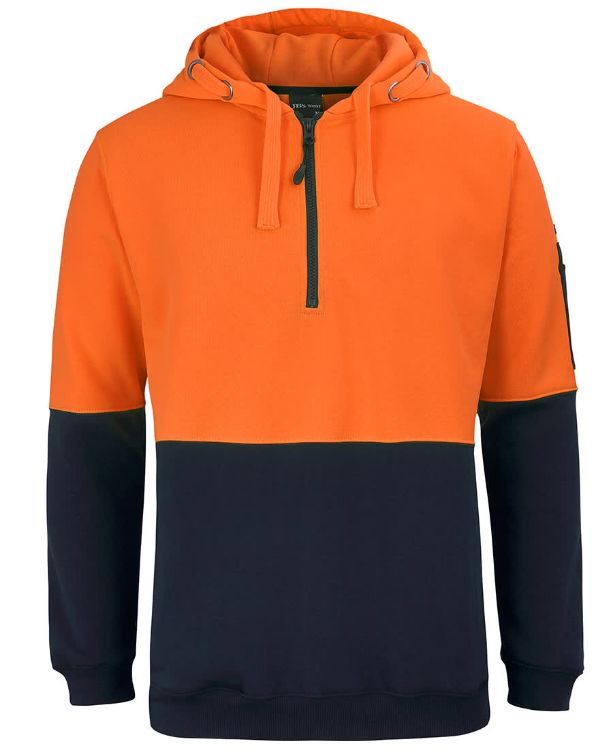 Picture of JB's Hi Vis 1/2 Zip Hoodie