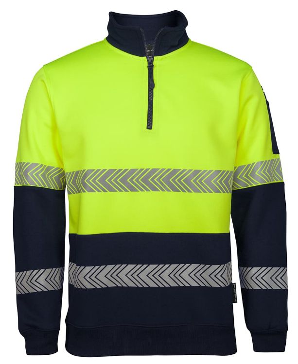 Picture of JB's Hi Vis ½ Zip Segmented Tape Fleecy