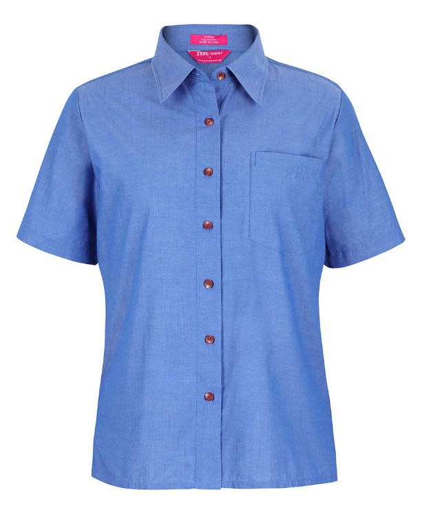 Picture of JB’s Ladies Original S/S Indigo Chambray Shirt