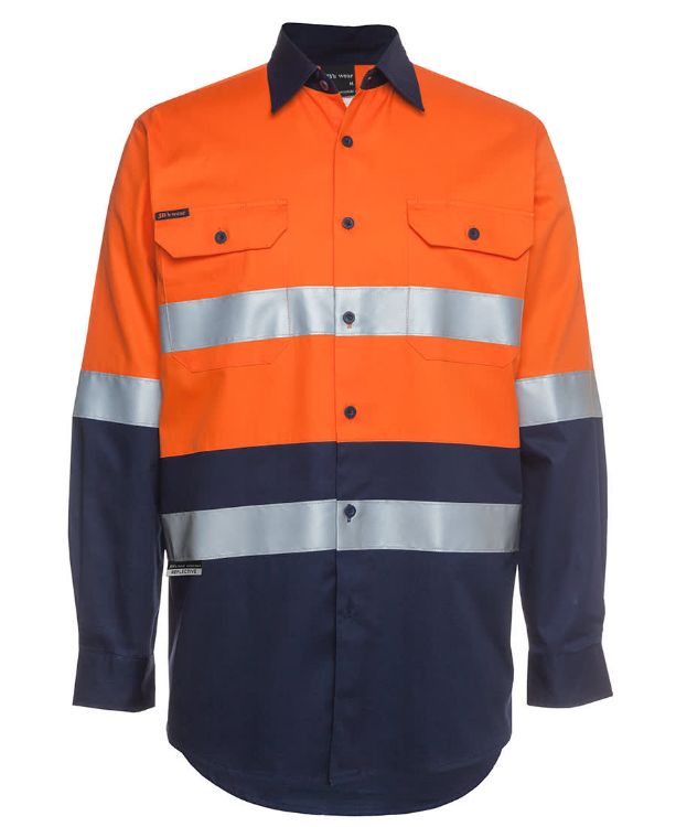 Picture of JB's Hi Vis (D+N) L/S 190G Work Shirt