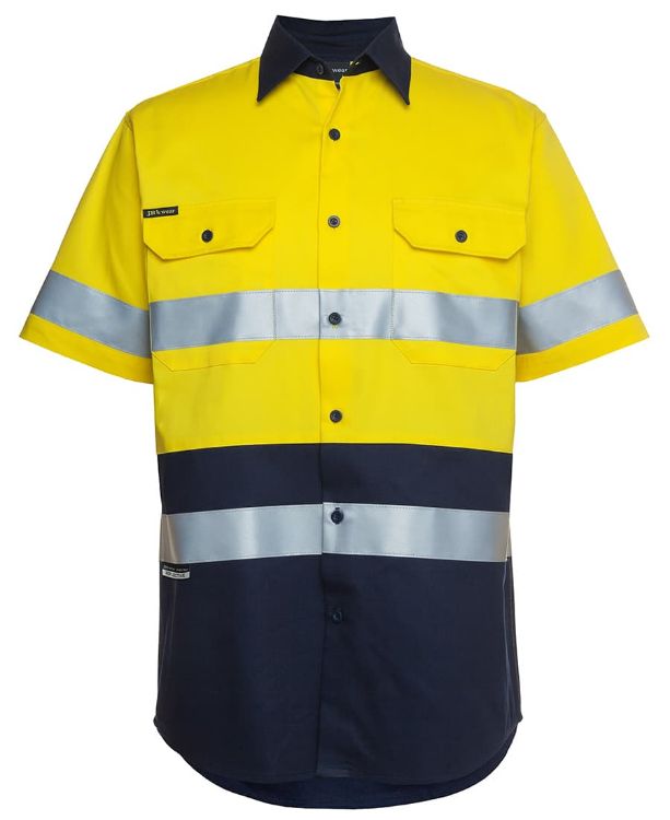 Picture of JB'S Hi Vis S/S (D+N) 190G Work Shirt