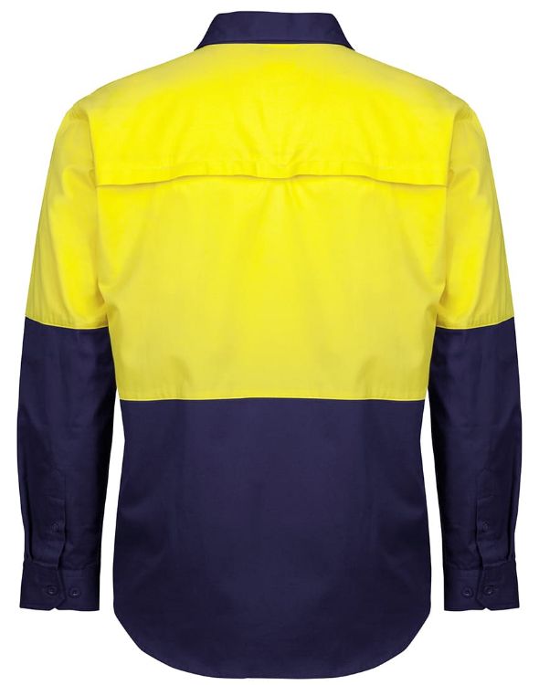 Picture of JB's Hi Vis Close Front L/S 150g Work Shirt