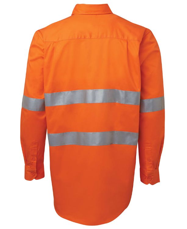 Picture of JB's Hi Vis (D+N) Close Front L/S 190g Work Shirt