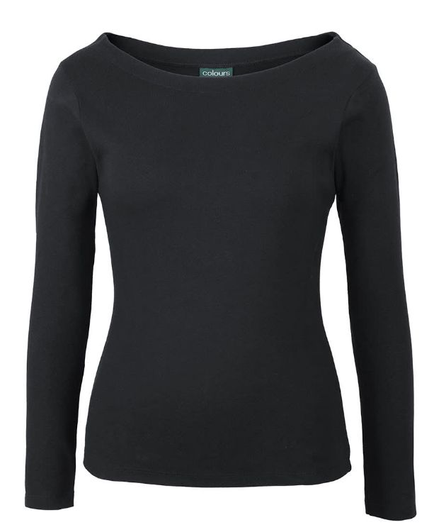 Picture of C of C Ladies L/S Boat Neck Tee