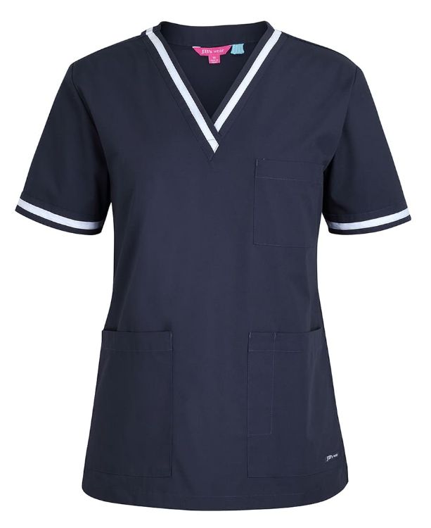 Picture of JB's Ladies Contrast Scrubs Top