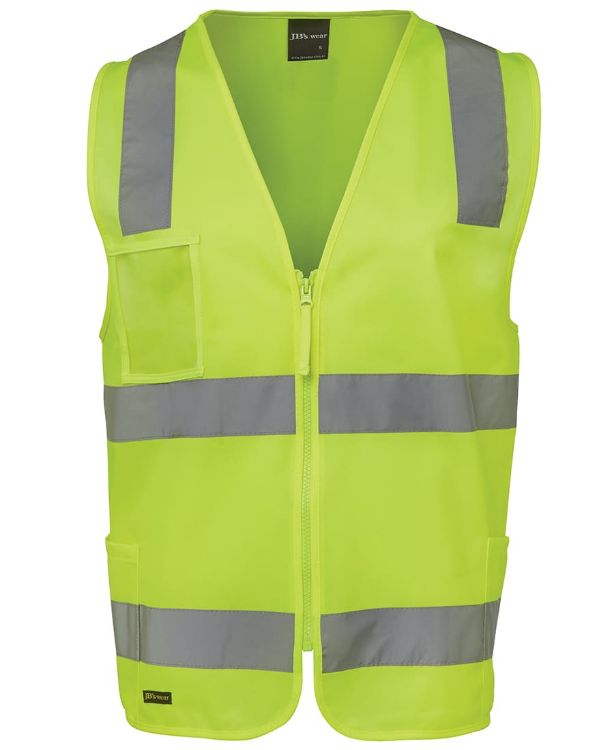 Picture of JB's Hi Vis (D+N) Zip Safety Vest