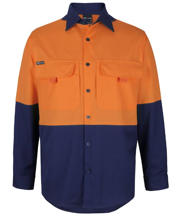 Picture of JB's Hi Vis Ripstop L/S Fishing Shirt