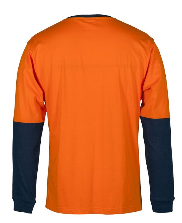 Picture of JB's Hi Vis L/S Crew Neck Cotton T-shirt