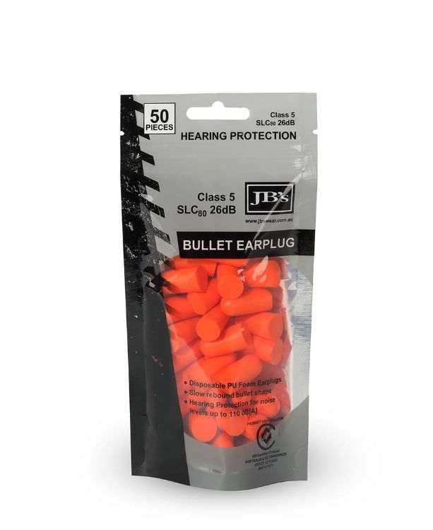 Picture of JB's Bullet Shaped Earplug (50 pieces)