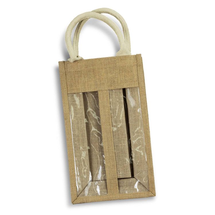 Picture of Serena Jute Double Wine Carrier