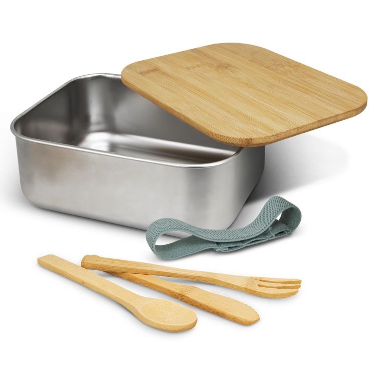 Picture of Stainless Steel Lunch Box with Cutlery