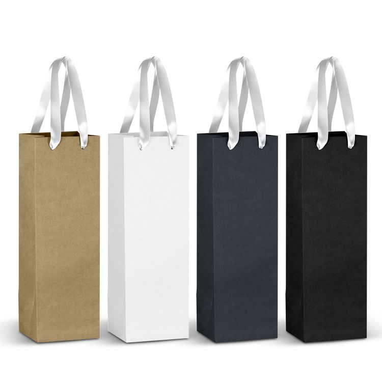 Picture of Champagne Ribbon Handle Paper Bag