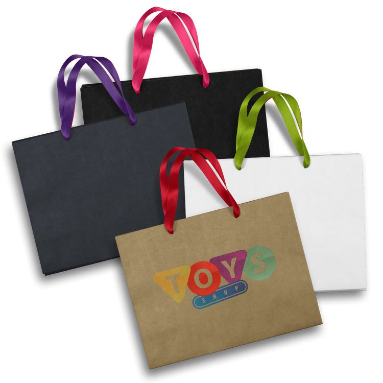 Picture of Large Ribbon Handle Paper Bag