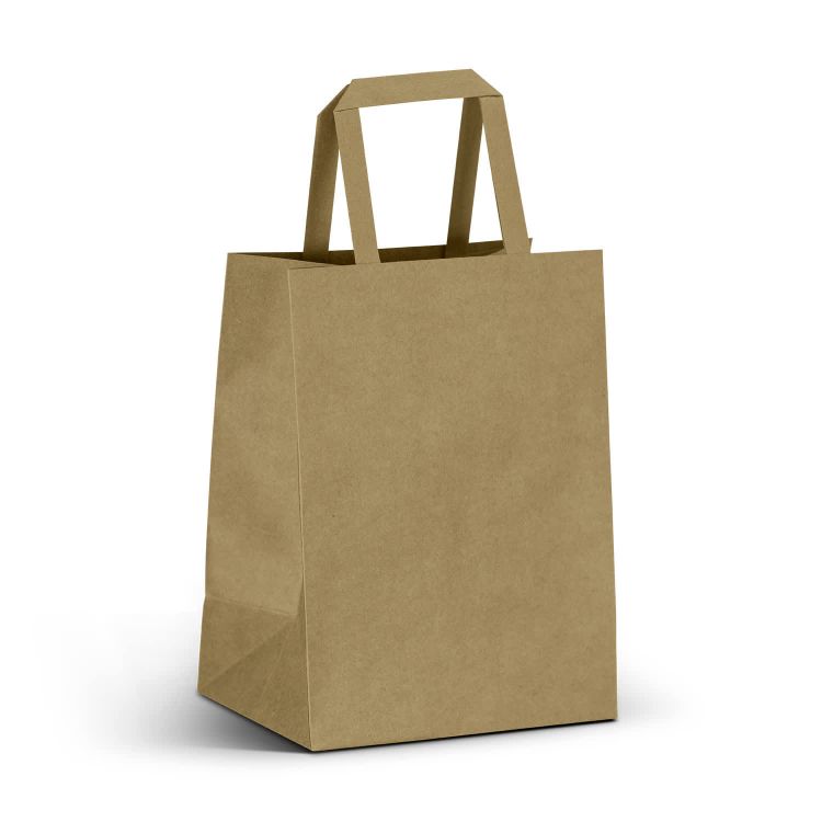 Picture of Medium Flat Handle Paper Bag Portrait