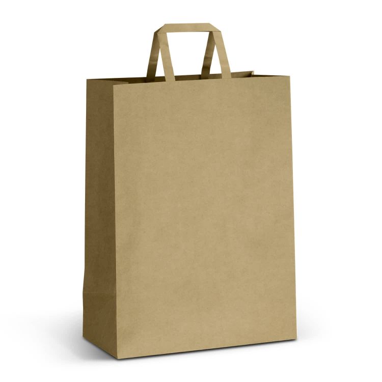 Picture of Extra Large Flat Handle Paper Bag Portrait