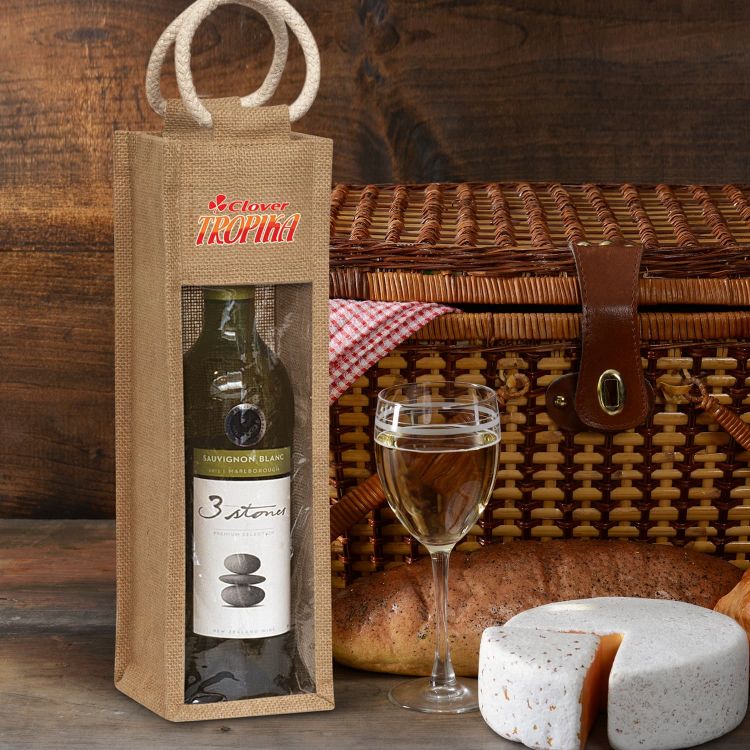 Picture of Serena Jute Wine Carrier