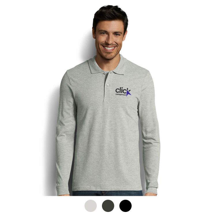 Picture of SOLS Perfect Men's Long Sleeve Polo