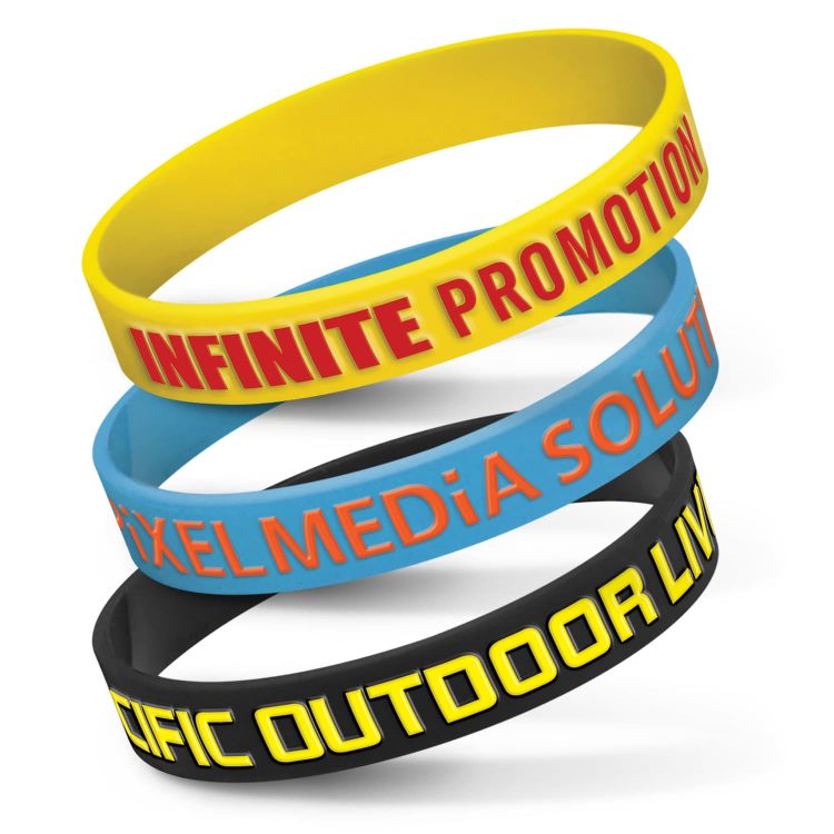 Picture of Silicone Wrist Band - Embossed