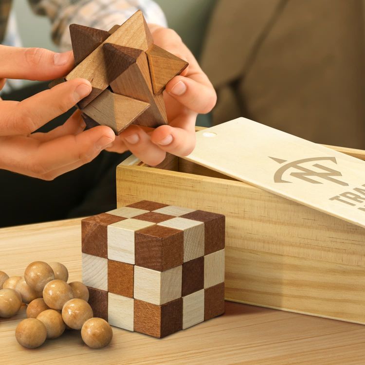 Picture of Wooden Brain Teaser Set